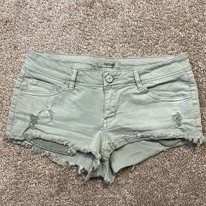 Refuge Low Rise Denim Shorts